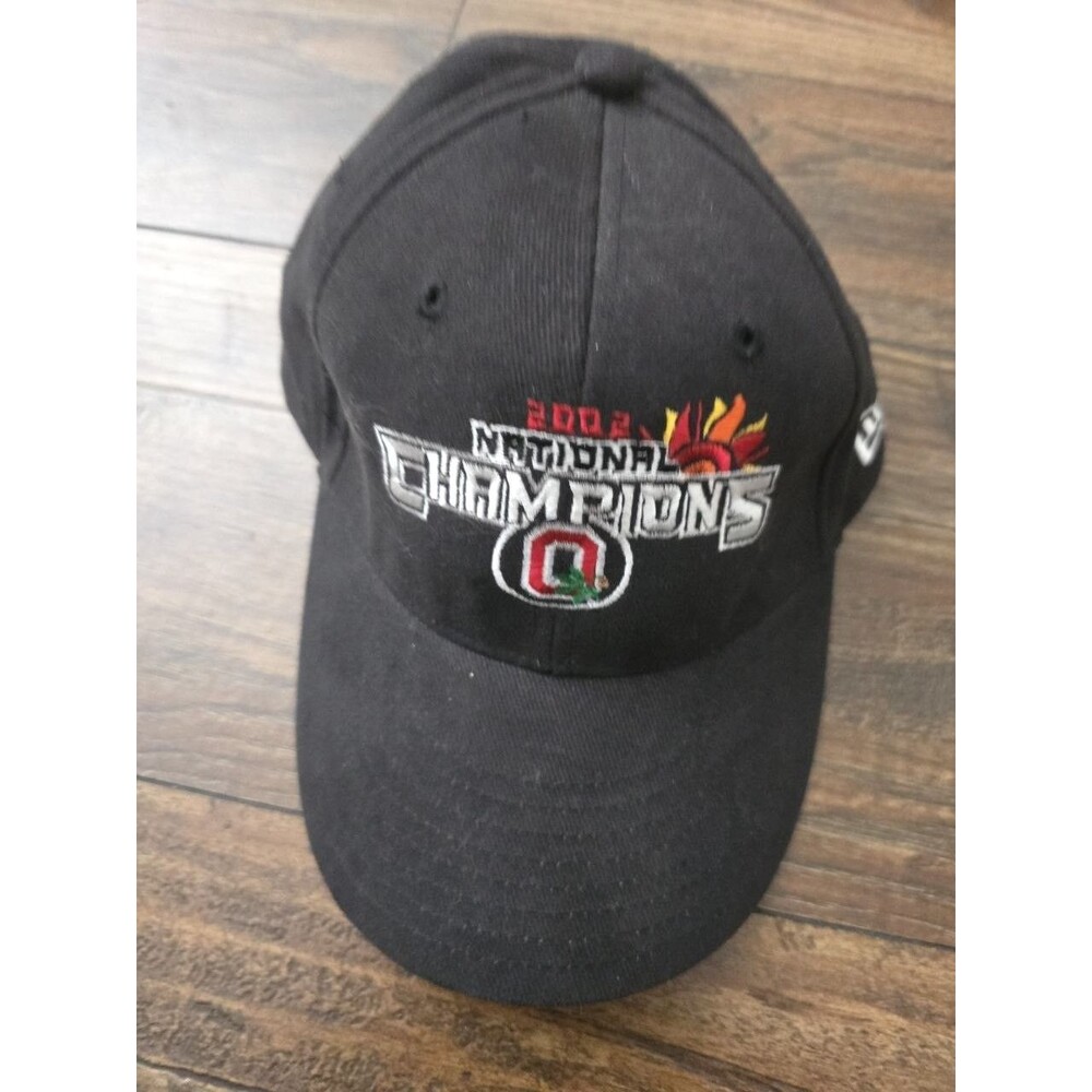 Ohio State Buckeyes 2002 National Champions New Era Hat Fiesta Bowl Black